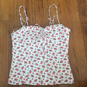 Floral corset top